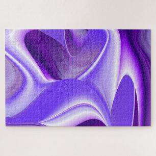 Purple Flower Rainbow Dreams Jigsaw Puzzle