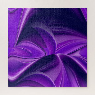 Purple Flower Rainbow Dreams Jigsaw Puzzle