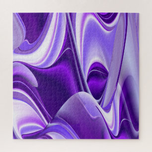 Purple Flower Rainbow Dreams Jigsaw Puzzle