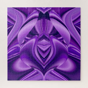 Purple Flower Rainbow Dreams Jigsaw Puzzle