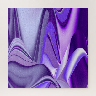 Purple Flower Rainbow Dreams Jigsaw Puzzle