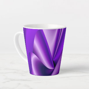Purple Flower Rainbow Dreams Latte Mug
