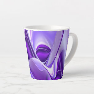 Purple Flower Rainbow Dreams Latte Mug