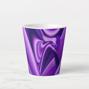 Purple Flower Rainbow Dreams Latte Mug