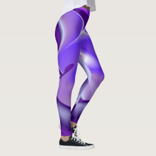 Purple Flower Rainbow Dreams Leggings