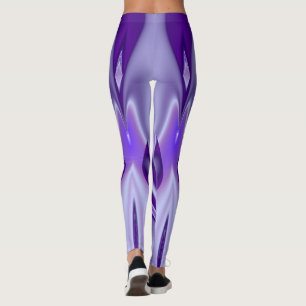 Purple Flower Rainbow Dreams Leggings