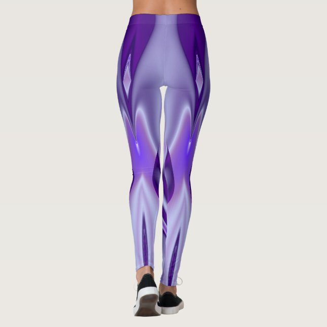 Purple Flower Rainbow Dreams Leggings (Back)