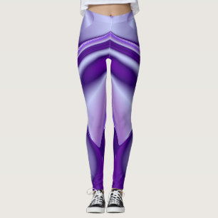 Purple Flower Rainbow Dreams Leggings