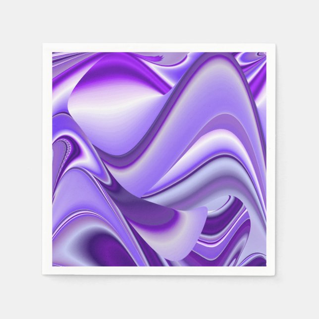 Purple Flower Rainbow Dreams Napkin (Front)