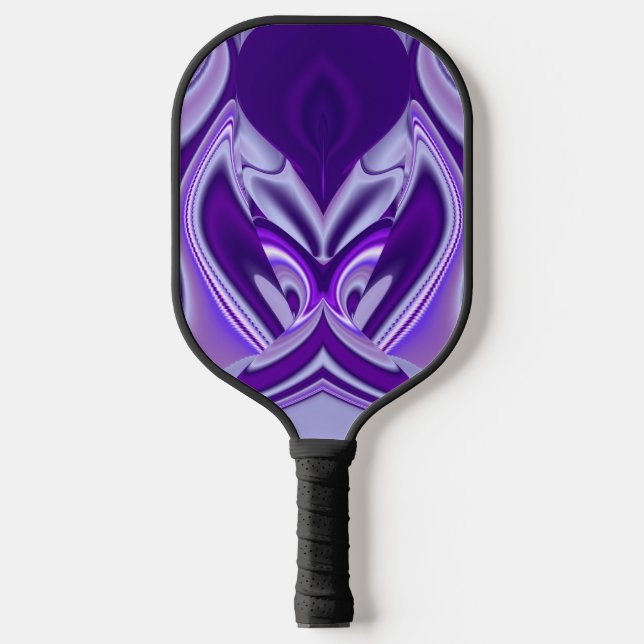 Purple Flower Rainbow Dreams Pickleball Paddle (Front)