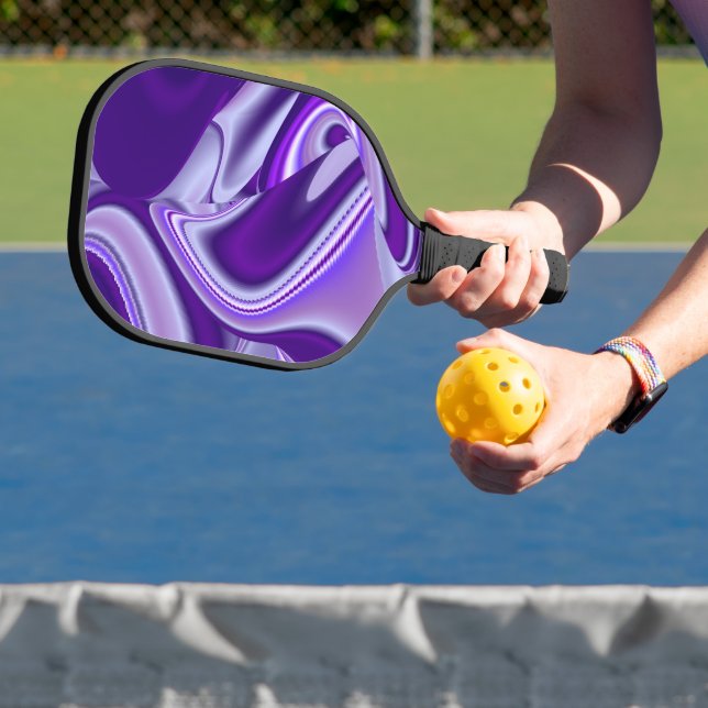 Purple Flower Rainbow Dreams Pickleball Paddle (Insitu)