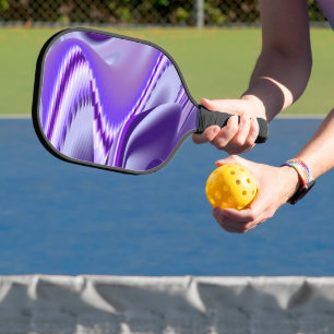 Purple Flower Rainbow Dreams Pickleball Paddle