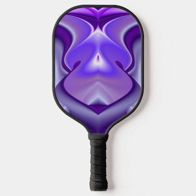 Purple Flower Rainbow Dreams Pickleball Paddle (Front)