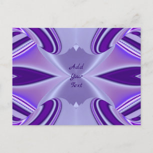 Purple Flower Rainbow Dreams Postcard