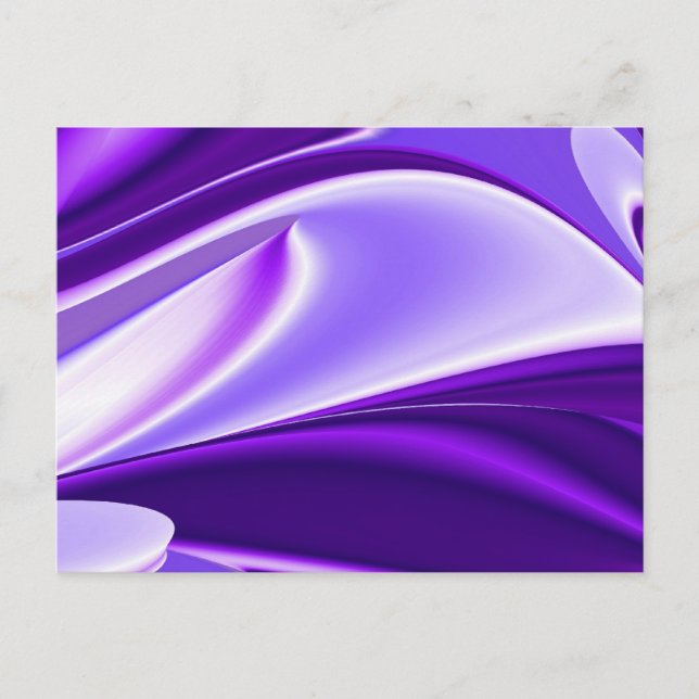 Purple Flower Rainbow Dreams Postcard (Front)