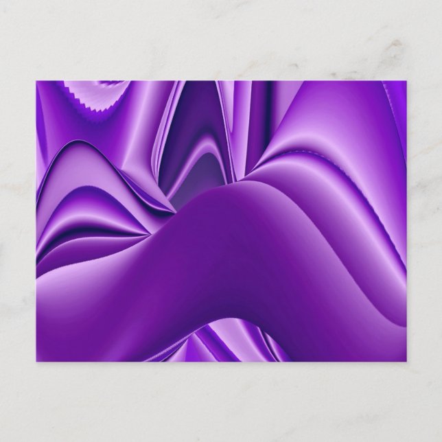 Purple Flower Rainbow Dreams Postcard (Front)
