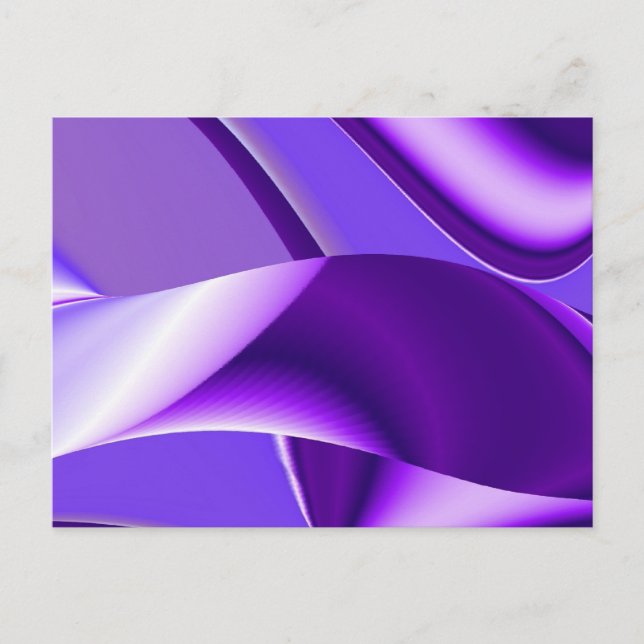 Purple Flower Rainbow Dreams Postcard (Front)