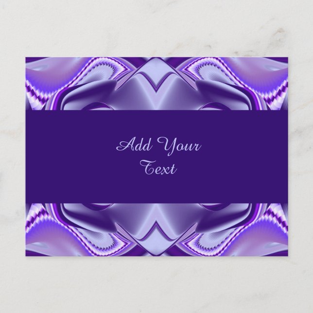 Purple Flower Rainbow Dreams Postcard (Front)