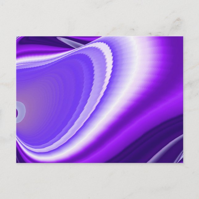 Purple Flower Rainbow Dreams Postcard (Front)