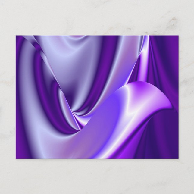 Purple Flower Rainbow Dreams Postcard (Front)