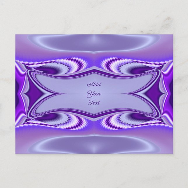 Purple Flower Rainbow Dreams Postcard (Front)