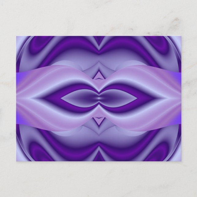 Purple Flower Rainbow Dreams Postcard (Front)