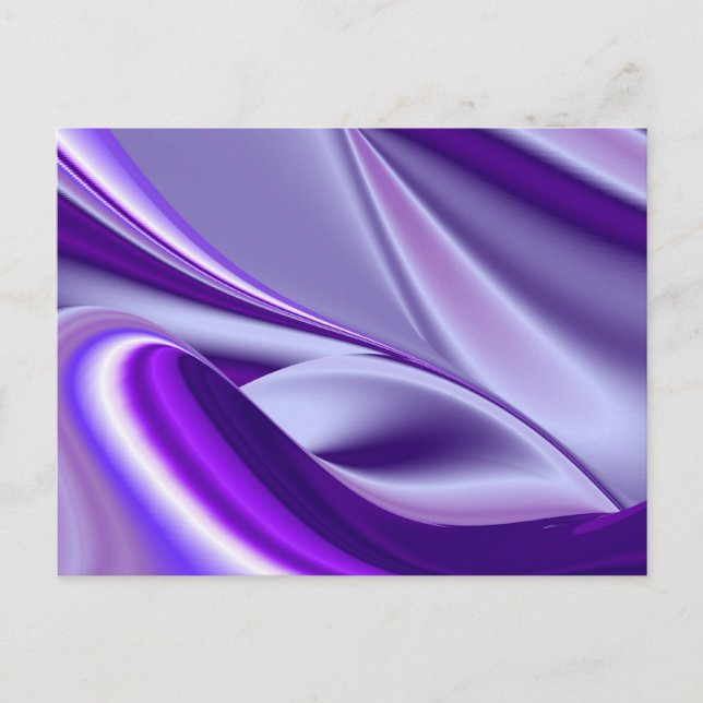 Purple Flower Rainbow Dreams Postcard (Front)