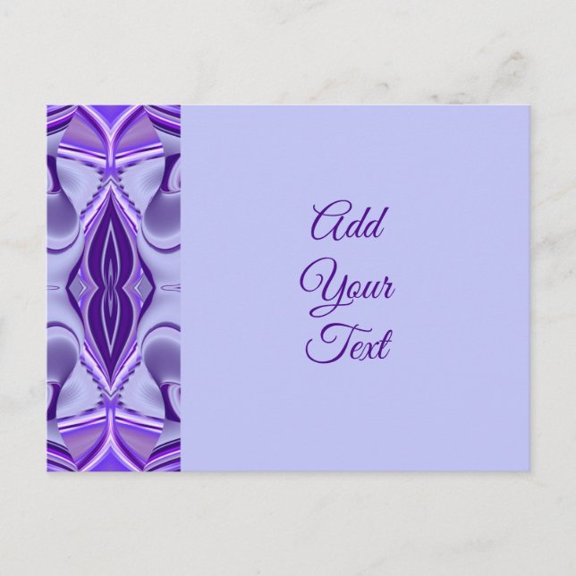 Purple Flower Rainbow Dreams Postcard (Front)