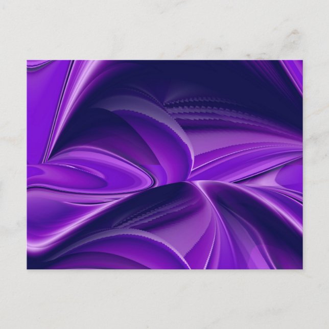 Purple Flower Rainbow Dreams Postcard (Front)