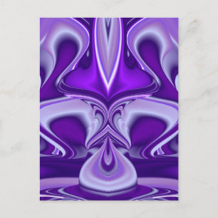 Purple Flower Rainbow Dreams Postcard