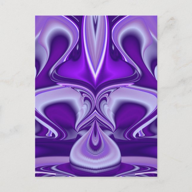 Purple Flower Rainbow Dreams Postcard (Front)
