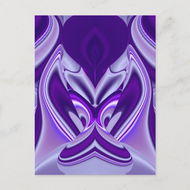 Purple Flower Rainbow Dreams Postcard (Front)