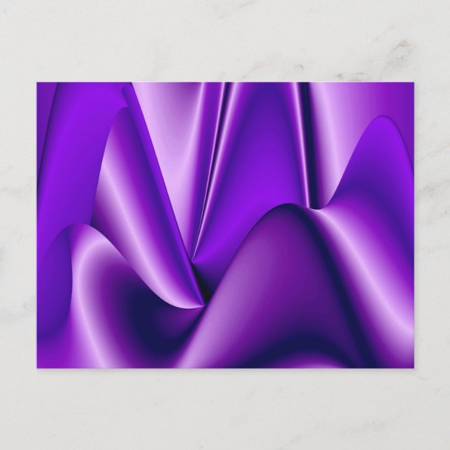 Purple Flower Rainbow Dreams Postcard (Front)