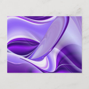 Purple Flower Rainbow Dreams Postcard