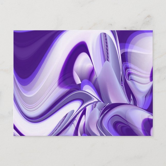 Purple Flower Rainbow Dreams Postcard (Front)