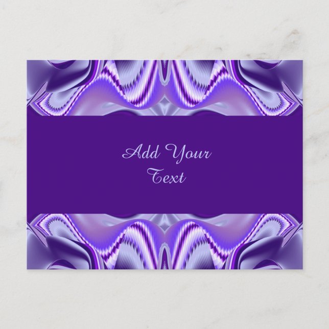 Purple Flower Rainbow Dreams Postcard (Front)