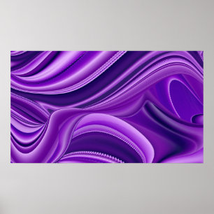 Purple Flower Rainbow Dreams Poster