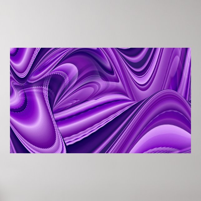 Purple Flower Rainbow Dreams Poster (Front)