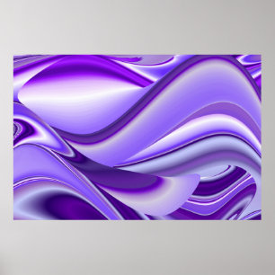 Purple Flower Rainbow Dreams Poster