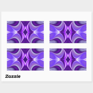 Purple Flower Rainbow Dreams Rectangular Sticker