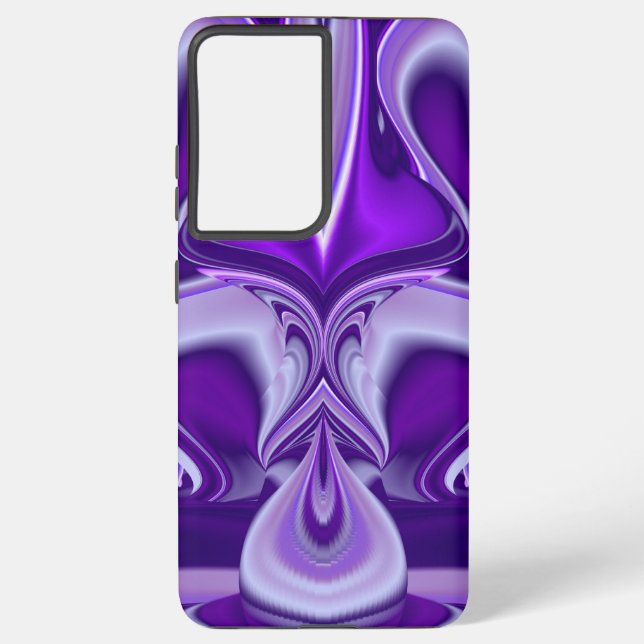 Purple Flower Rainbow Dreams Samsung Galaxy S21+ Case (Back)