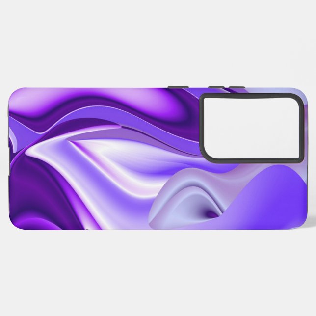 Purple Flower Rainbow Dreams Samsung Galaxy S21 Ultra Case (Left Side)