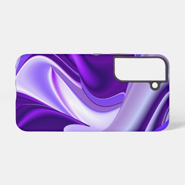 Purple Flower Rainbow Dreams Samsung Galaxy S22 Case (Back Horizontal)