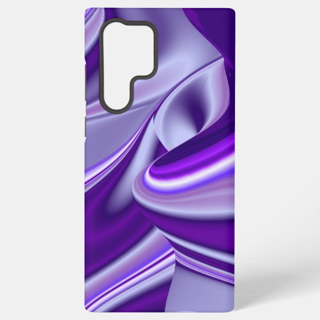 Purple Flower Rainbow Dreams Samsung Galaxy S22 Ultra Case (Back)