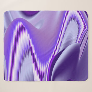 Purple Flower Rainbow Dreams Sherpa Blanket