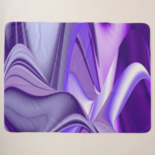 Purple Flower Rainbow Dreams Sherpa Blanket