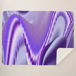 Purple Flower Rainbow Dreams Sherpa Blanket