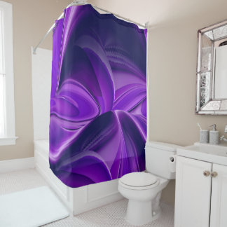 Purple Flower Rainbow Dreams Shower Curtain