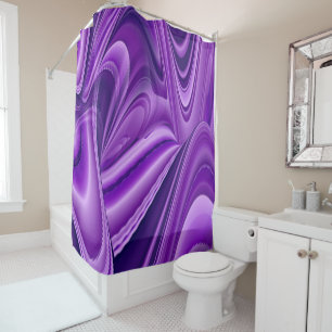 Purple Flower Rainbow Dreams Shower Curtain