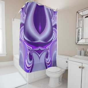 Purple Flower Rainbow Dreams Shower Curtain
